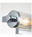 Wall light Bathroom Kichler Steel, transparent fluted glass Polished chrome