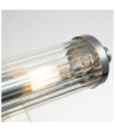 Wall light Bathroom Kichler Steel, transparent fluted glass Polished chrome