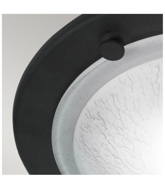 Plafonnier Berwick Verre,Acier Noir
