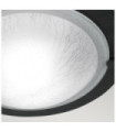 Plafonnier Berwick Verre,Acier Noir