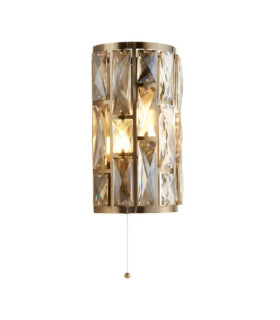 Aplique Jewel Acero dulce, vidrio Latón antiguo
