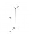 Lampadaire design DELPHI Or 24 Carats 4 ampoules