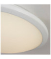 Plafonnier Salle de bains Knutsford Acier doux,verre Blanc