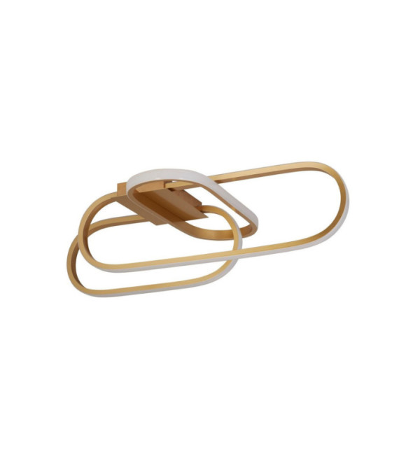 Plafoniera LED integrata Clip Acciaio dolce Bianco,Oro
