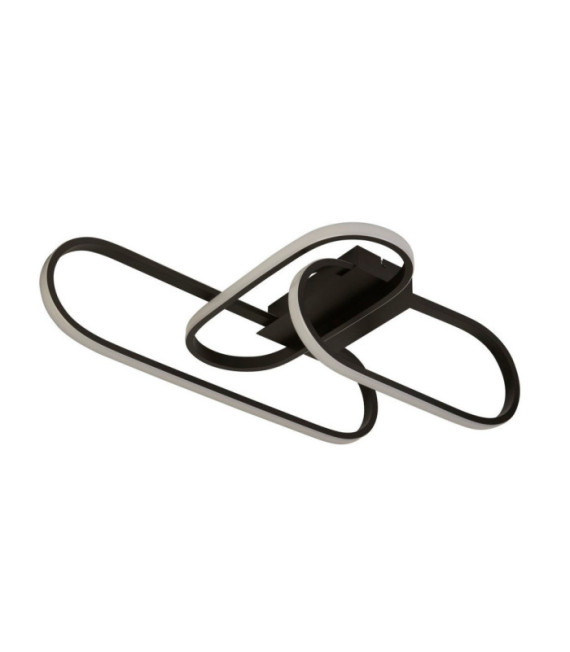 Integrierte LED-Deckenleuchte Clip Baustahl Weiß, Schwarz