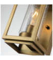 Hinkley outdoor wall light Clear seeded glass, EPMM (plastic composite, stone) Painted aged brass