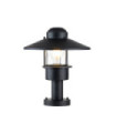 Klampenborg outdoor floor lamp Clear glass, 304 stainless steel Black