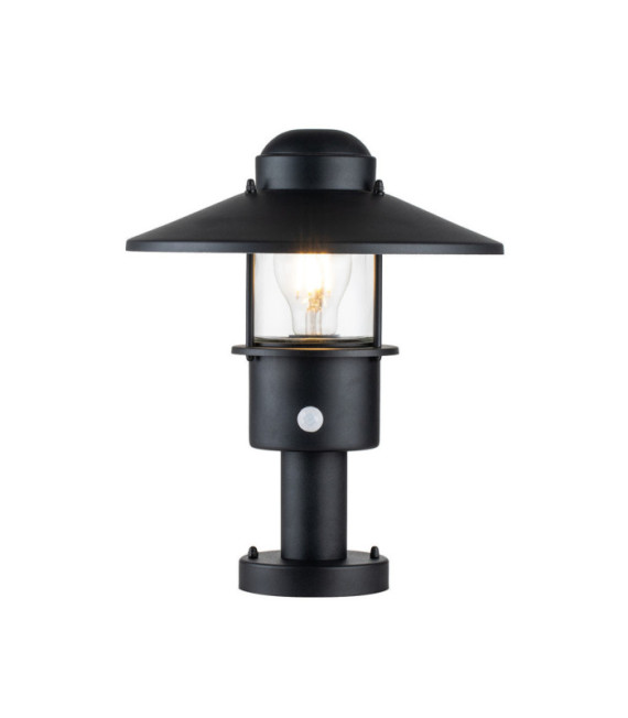 Lampe sur pied extérieur Klampenborg Verre transparent,acier inoxydable 304 Noir