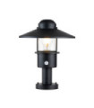 Klampenborg outdoor floor lamp Clear glass, 304 stainless steel Black