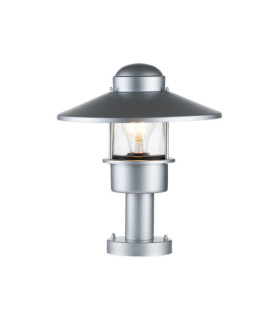 Klampenborg lámpara de pie para exterior Vidrio transparente, acero inoxidable 304 Plata