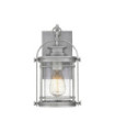 Quoizel exterior wall light Aluminum, steel, transparent grained glass Industrial aluminum
