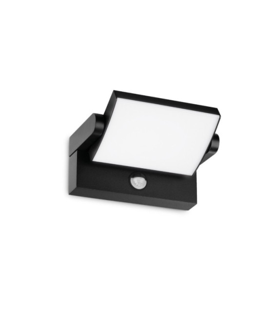 Aplique de exterior SWIPE Metal, Plástico negro