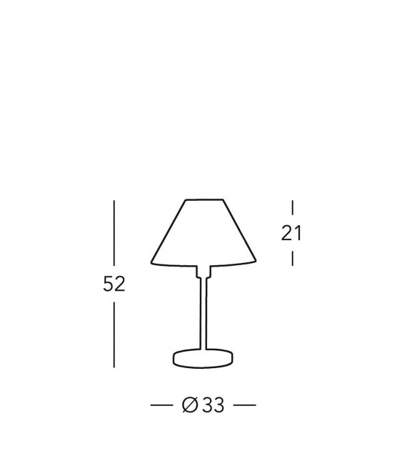 Lampe de table HILTON nickel 1 ampoule