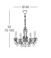VICTORIA 2 Chandelier 5 lights - 4