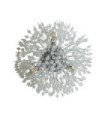 Applique murale Sunburst Acier doux,verre Clair, chromé