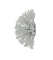 Sunburst wall light Mild steel, Clear glass, chrome