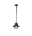 Copenhagen outdoor wall light Transparent glass, 304 stainless steel Black