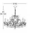VICTORIA 2 Chandelier 12 lights - 4