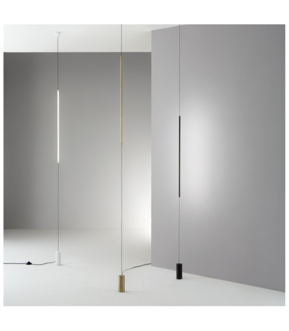 FILO LED pendant light Glass, Metal, Black PVC