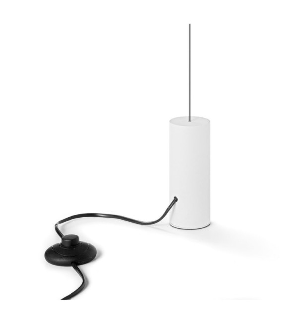 FILO Lampada a sospensione LED Vetro, Metallo, PVC Bianco