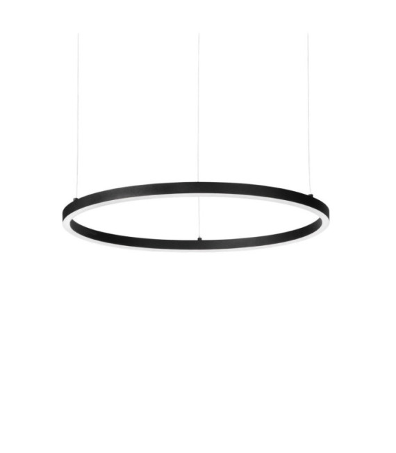 ORACLE Lámpara colgante LED Metal, plástico, aluminio Negro