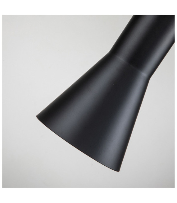 Pendente Stella Resina, Acciaio Nero opaco, foglia oro