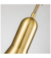 Suspension Etoile Résine,Acier Laiton vieilli, feuille d'or