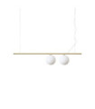 Suspension PERLINE Verre,Métal Laiton