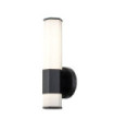 Wall light Bathroom Hinkley Steel, opal frosted glass Matt black