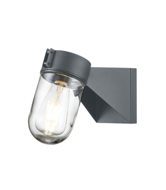 Applique murale extérieur Portofino Verre,Acier inoxydable Gris