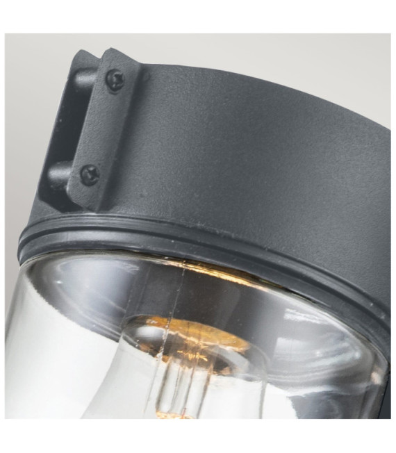 Lampada da parete per esterni Portofino Vetro, Acciaio inox Grigio