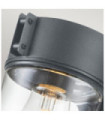 Portofino exterior wall light Glass, Stainless steel Gray