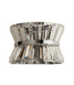 Applique murale Uptown Acier doux,verre Chrome