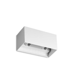 Lampada da parete Atom in metallo bianco