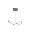 Suspension LED Magic Acier inoxydable,silicone,acier Argent satiné, Blanc, Argent