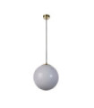 Atom pendant light Mild steel, glass Brass