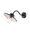 Klampenborg outdoor wall light Transparent glass, 304 stainless steel Black