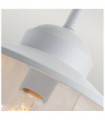 Applique murale extérieur Klampenborg Verre transparent,acier inoxydable 304 Blanc
