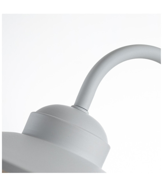 Applique murale extérieur Klampenborg Verre transparent,acier inoxydable 304 Blanc