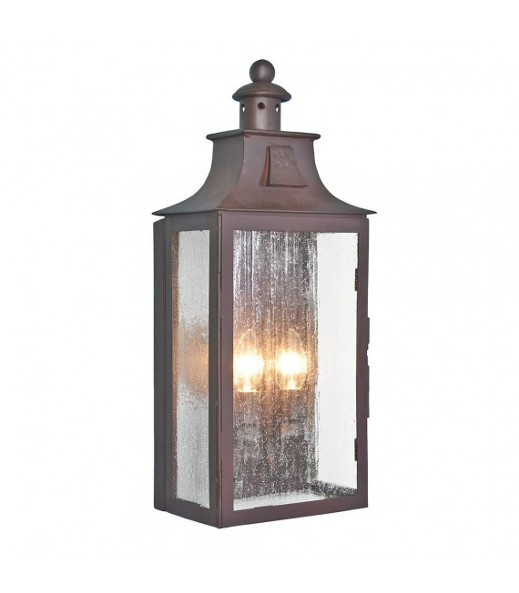 Lampada da parete Balmoral, bronzo invecchiato