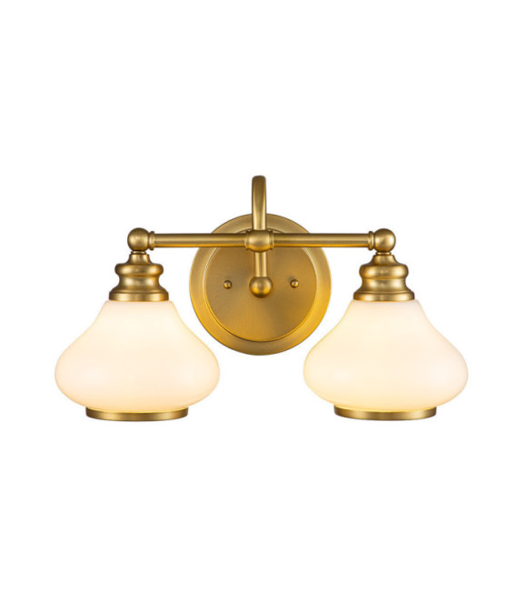 Hinkley wall light Glass, Steel Brushed brass