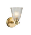 Gunnislake wall light Glass, Steel Brushed brass