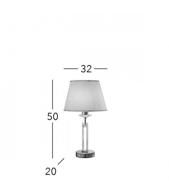 Lampada da tavolo classica IMPERIAL in ottone inglese 1 lampadina