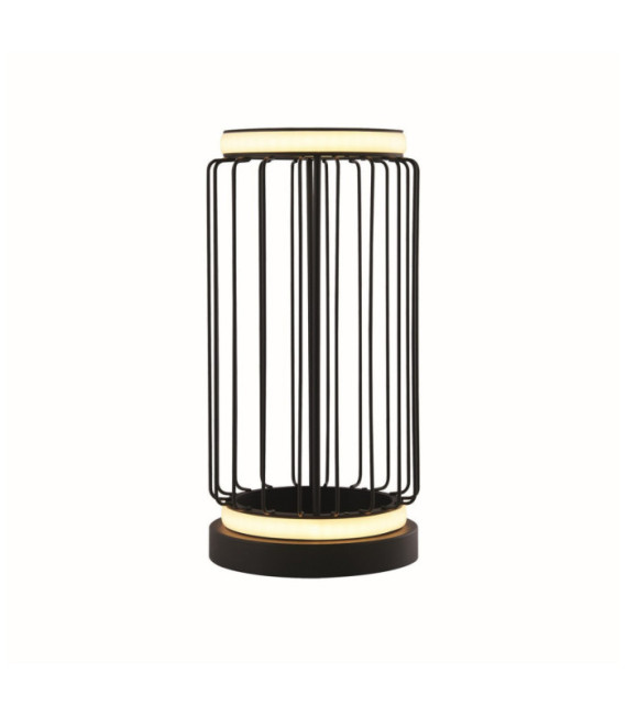 Lámpara de mesa LED Circolo Aluminio, acero dulce Blanco, negro arena