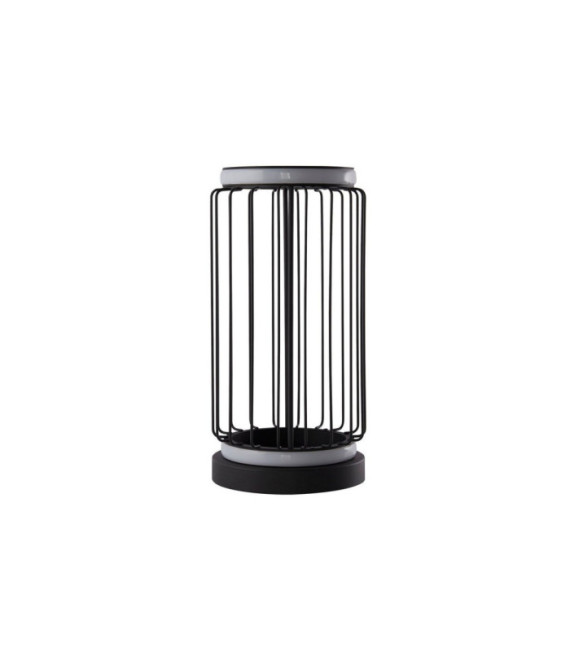Lampada da tavolo Circolo LED Alluminio, acciaio dolce Bianco, nero sabbia