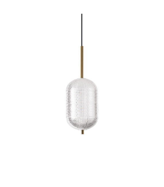 DECOR Pendelleuchte Kunststoff Messing