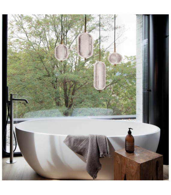 Suspension DECOR Plastique Laiton
