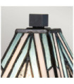 Alderley table lamp Steel, art glass Vintage bronze