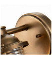 Kichler wall light Steel, transparent grained glass Natural brass