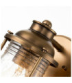 Kichler wall light Steel, transparent grained glass Natural brass
